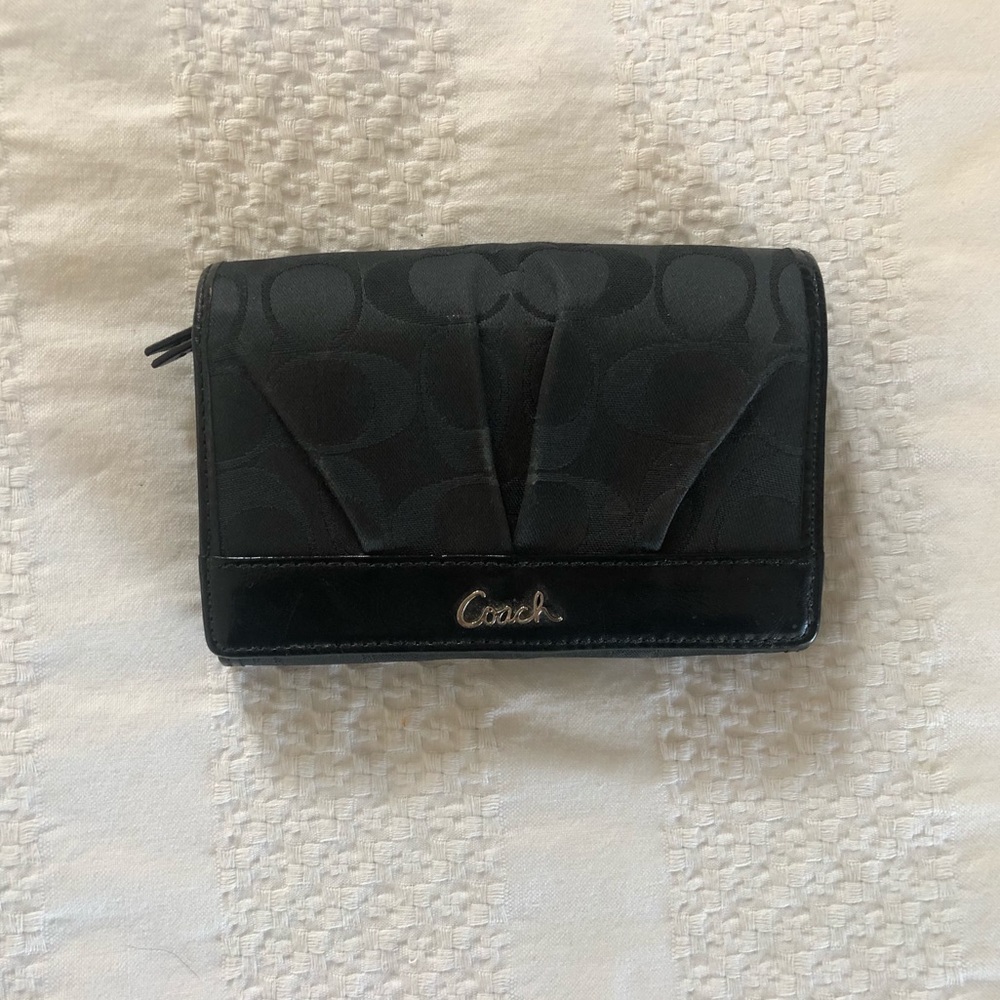 Black Coach Wallet With Bag!